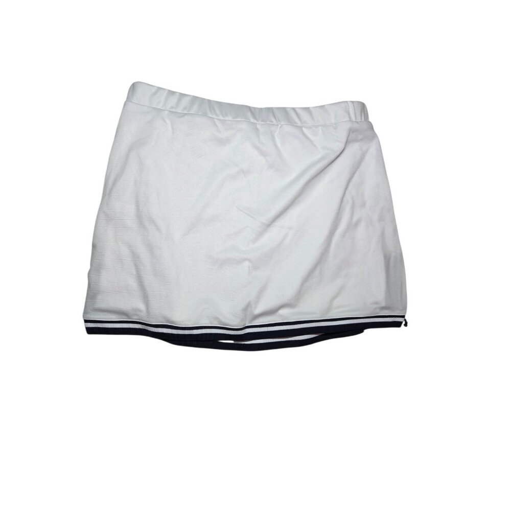 Nanette Lepore Play Tennis Golf Skorts White W Black‎ Stripes Mini M/L NWT W31